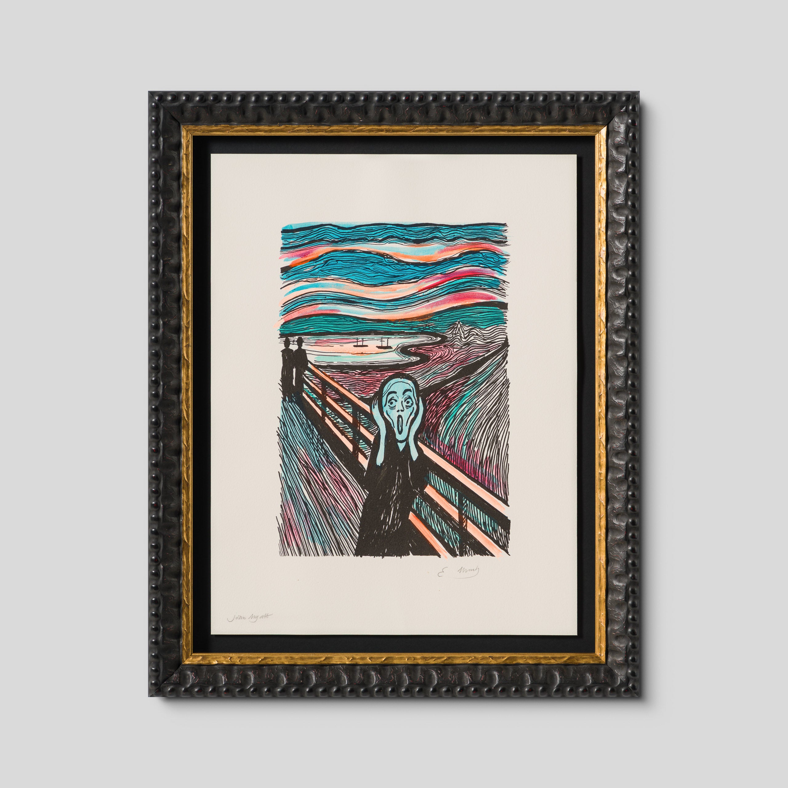 The Scream in the Style of Edvard Munch (1895) Unique XLIII