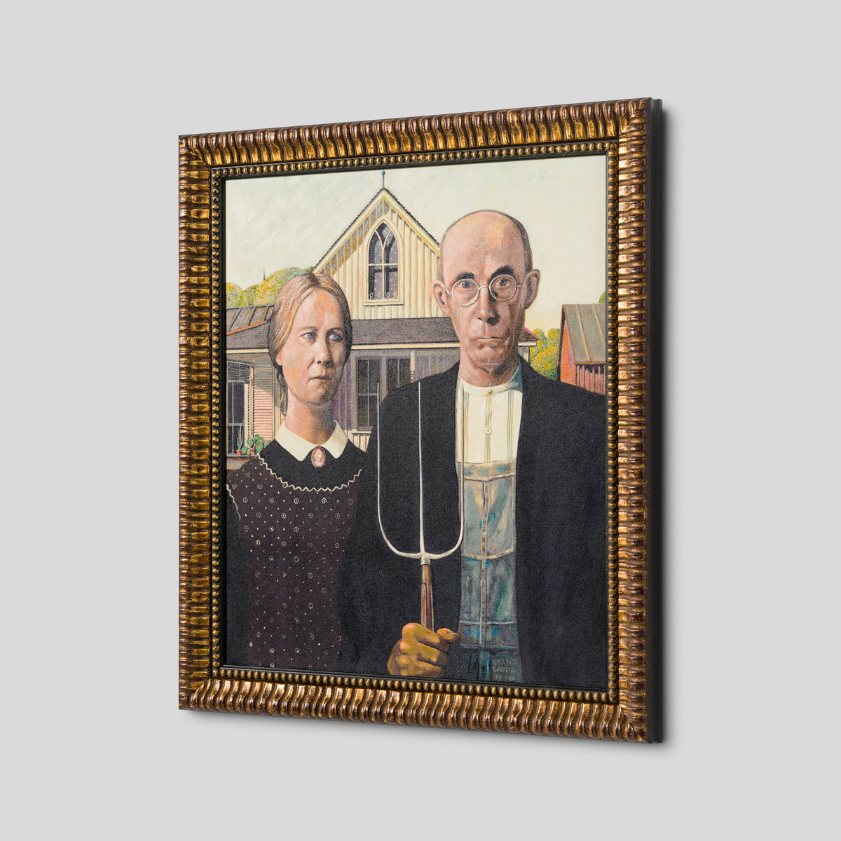 American Gothic in the Style of Grant Wood | 1930