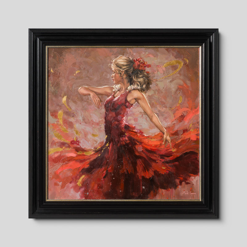 Red Dancer With Blonde Hair
