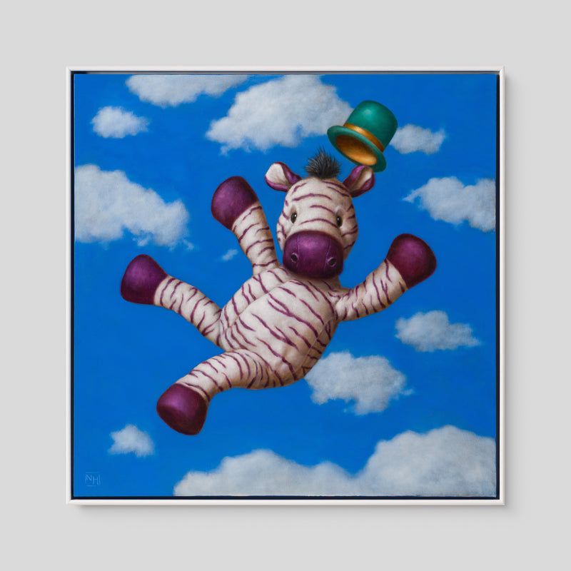 Jumping Zebra (Oil)