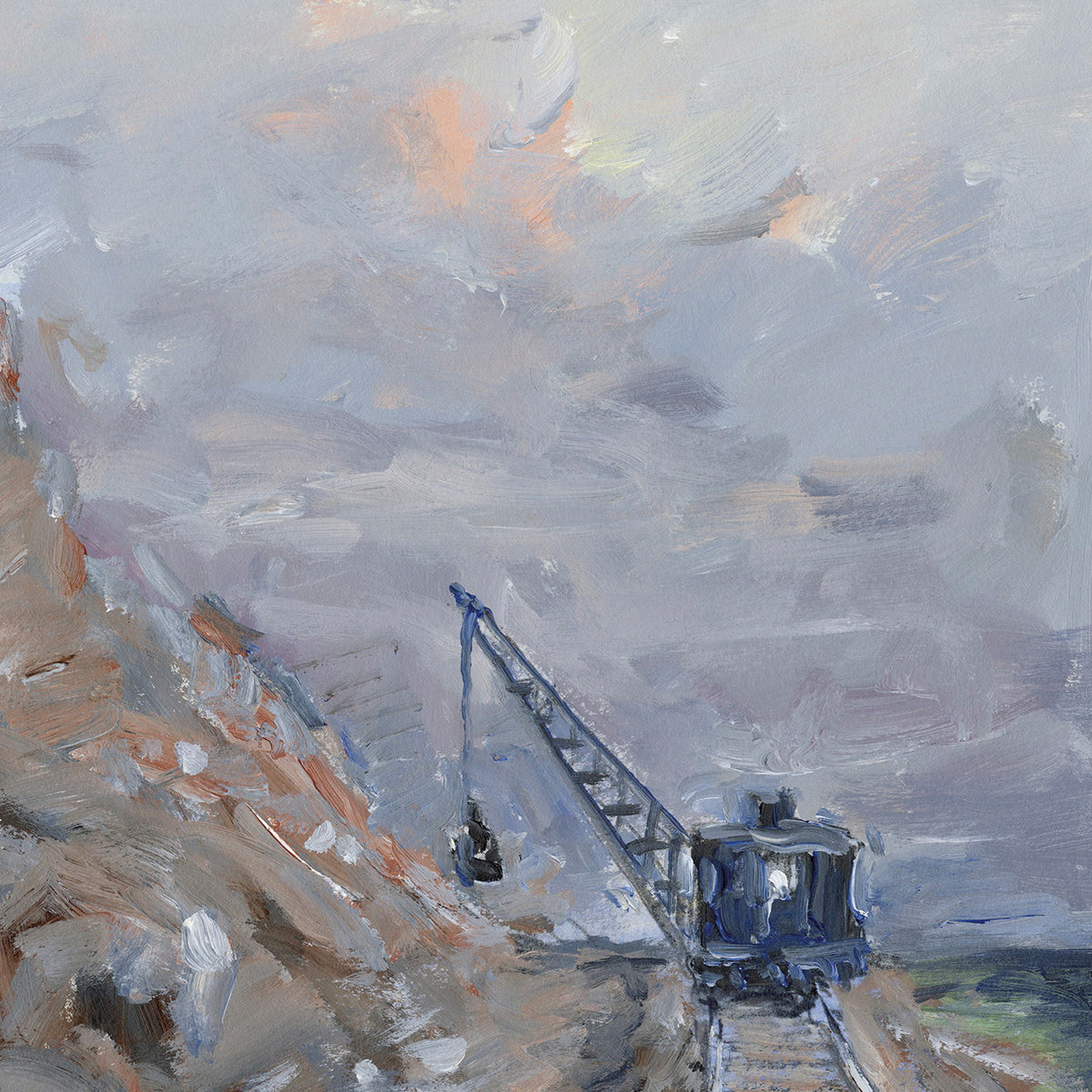 Railroad Excavator (Blue), 2022-24