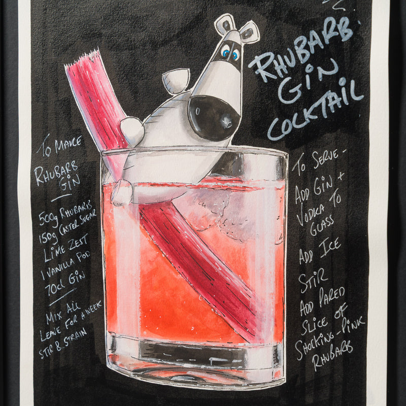 Rudebarb Tart (Gouache)