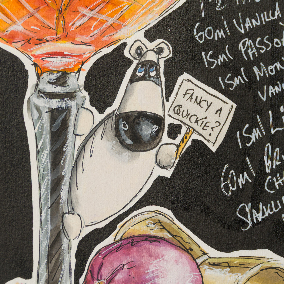 Just The Tip-Ple, I Promise! (Gouache)