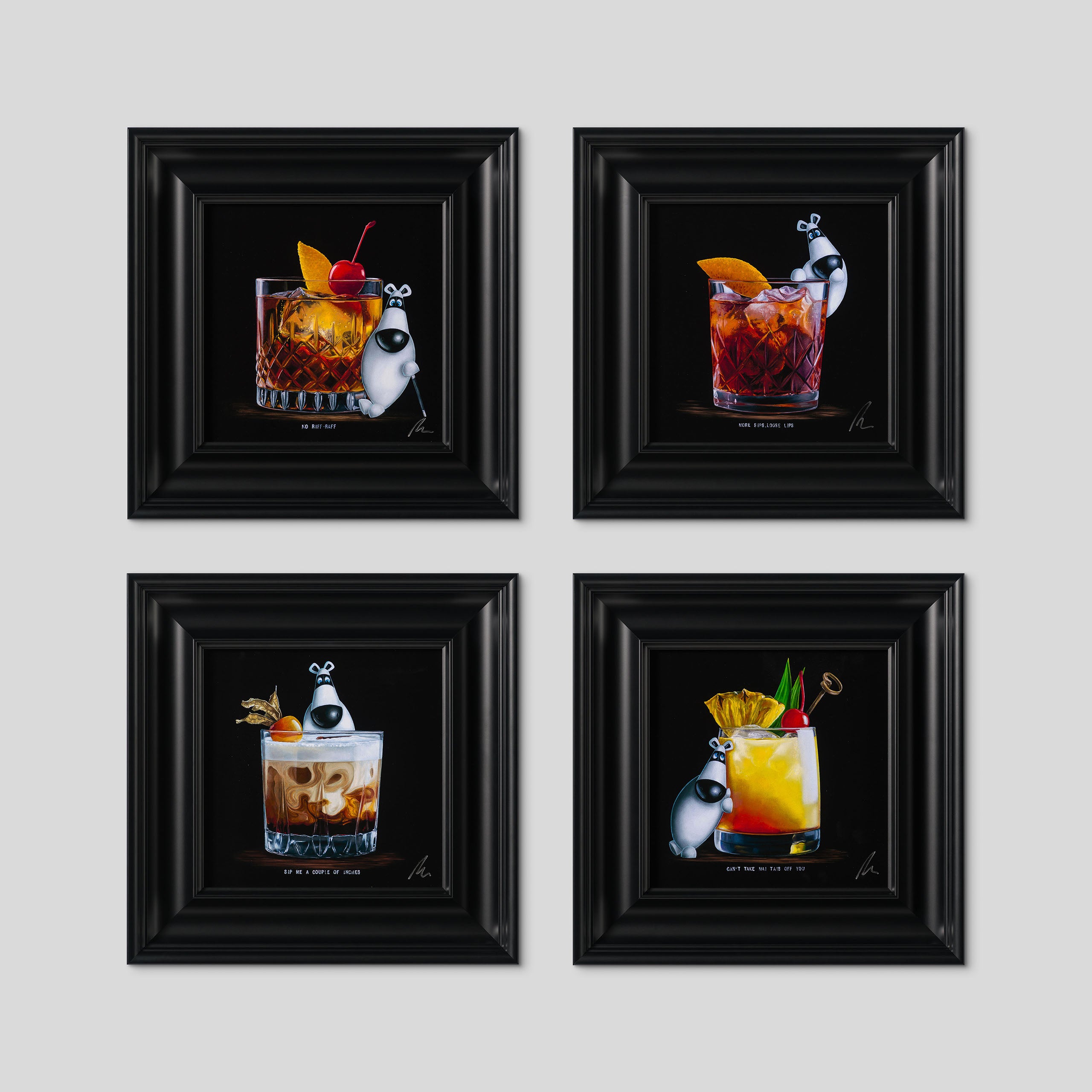 Sipsters 2025 | Framed Set of Four