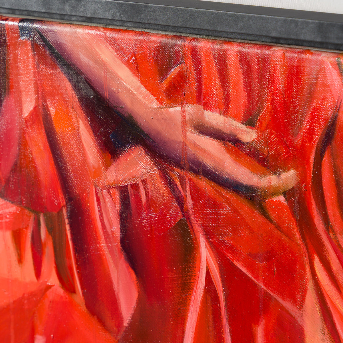 L'Attente En Robe Rouge