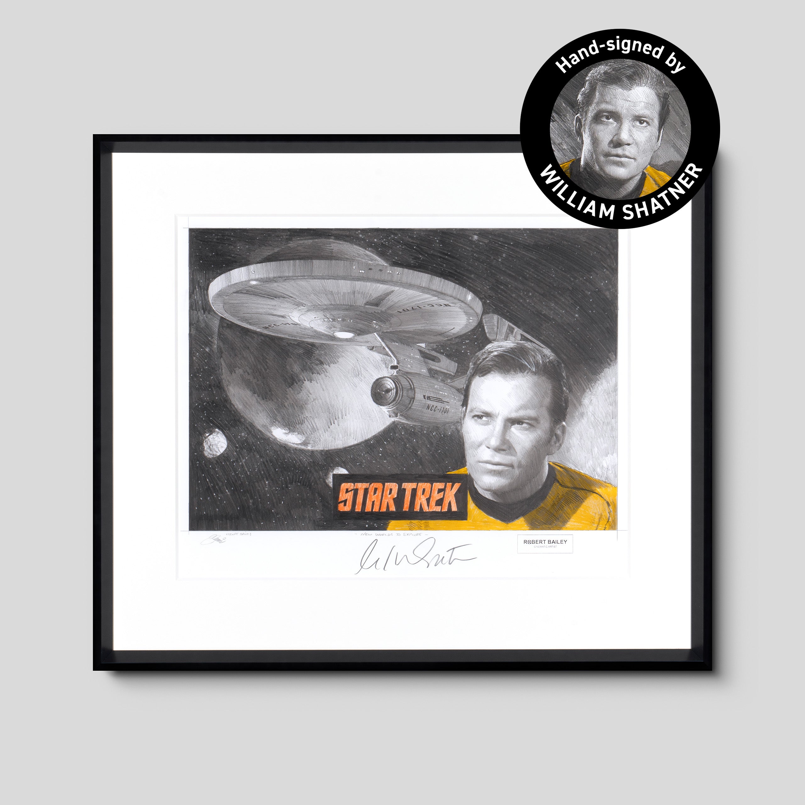 New Worlds To Explore | Hand-signed by William Shatner