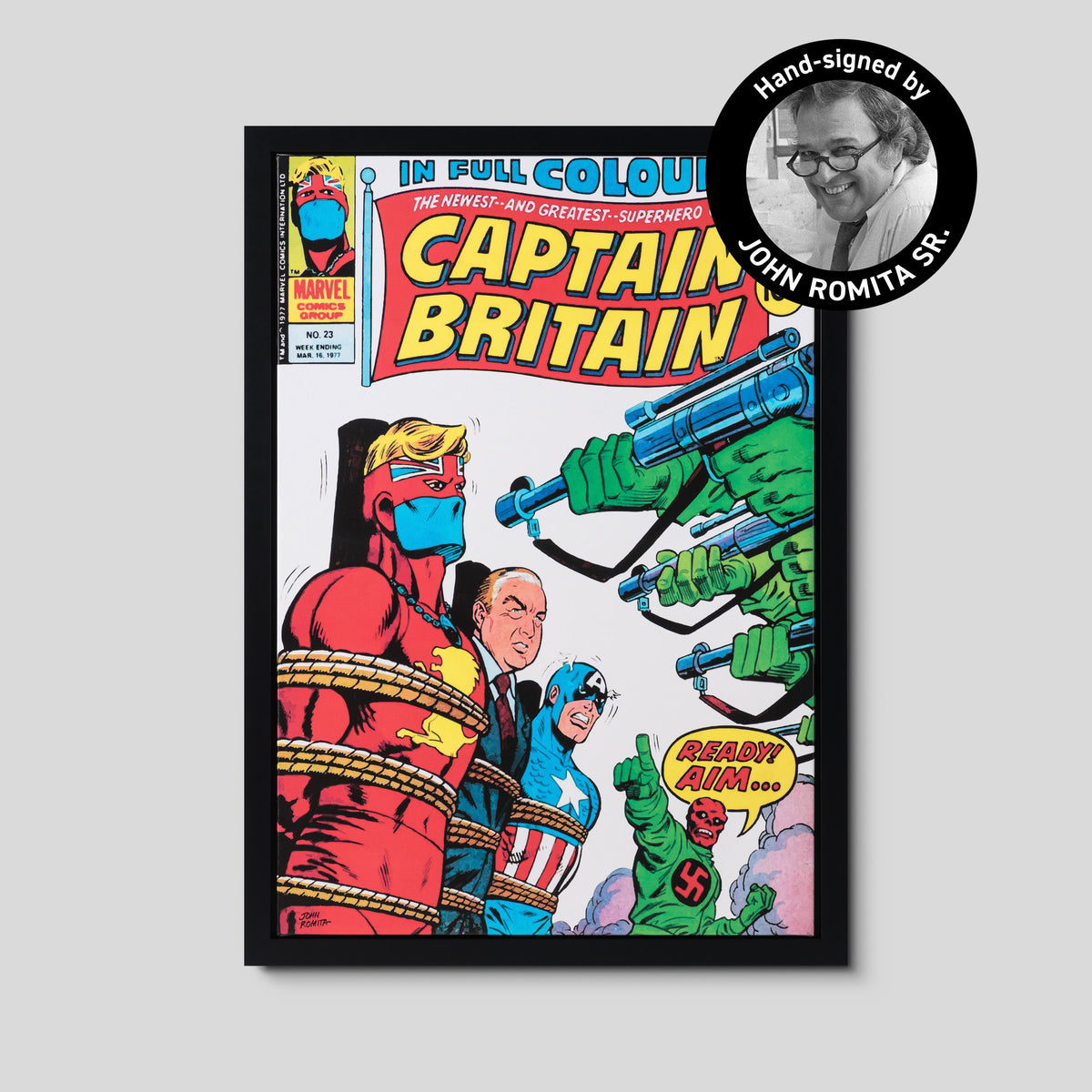Captain Britain #23 | Hand-signed by John Romita Sr.