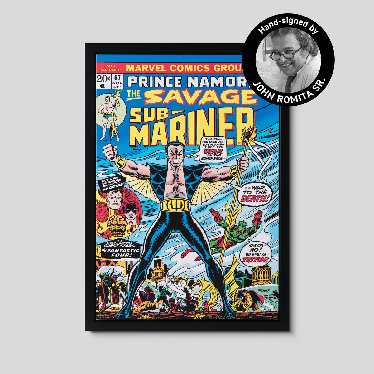 Sub-Mariner #67 | Hand-signed by John Romita Sr.