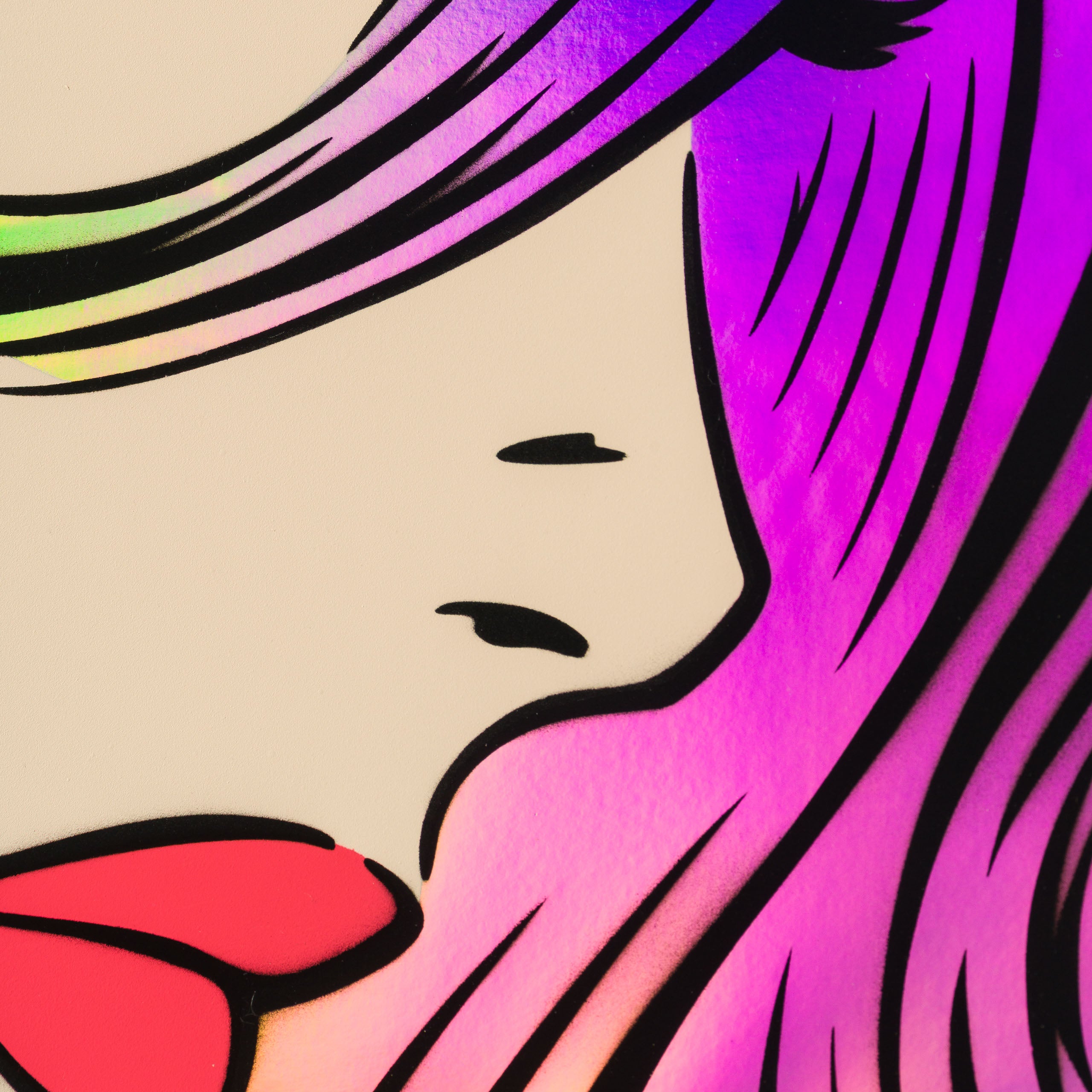 A Moment of Reflection | Rainbow Holographic Hair