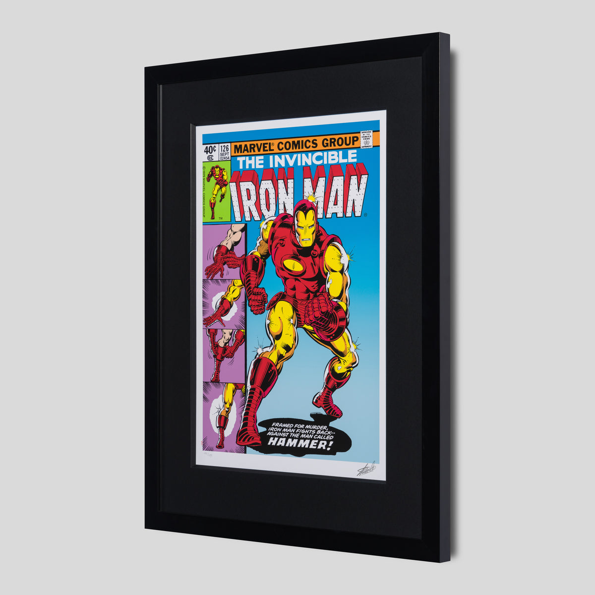 The Invincible Iron Man #126 - Iron Man Fights Back | Giclee on Paper | Hand-signed by Stan Lee