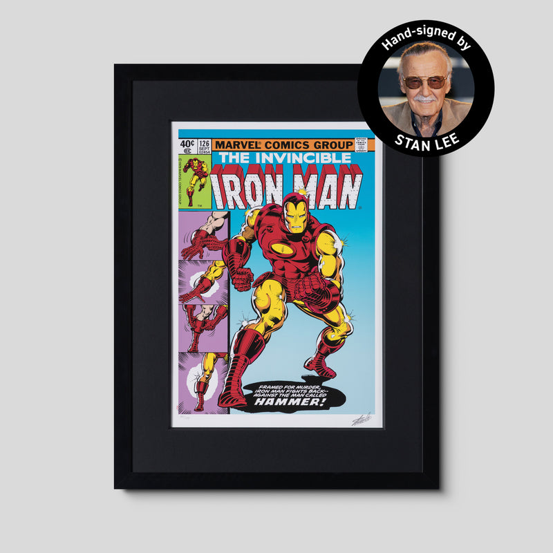 The Invincible Iron Man #126 - Iron Man Fights Back | Giclee on Paper | Hand-signed by Stan Lee