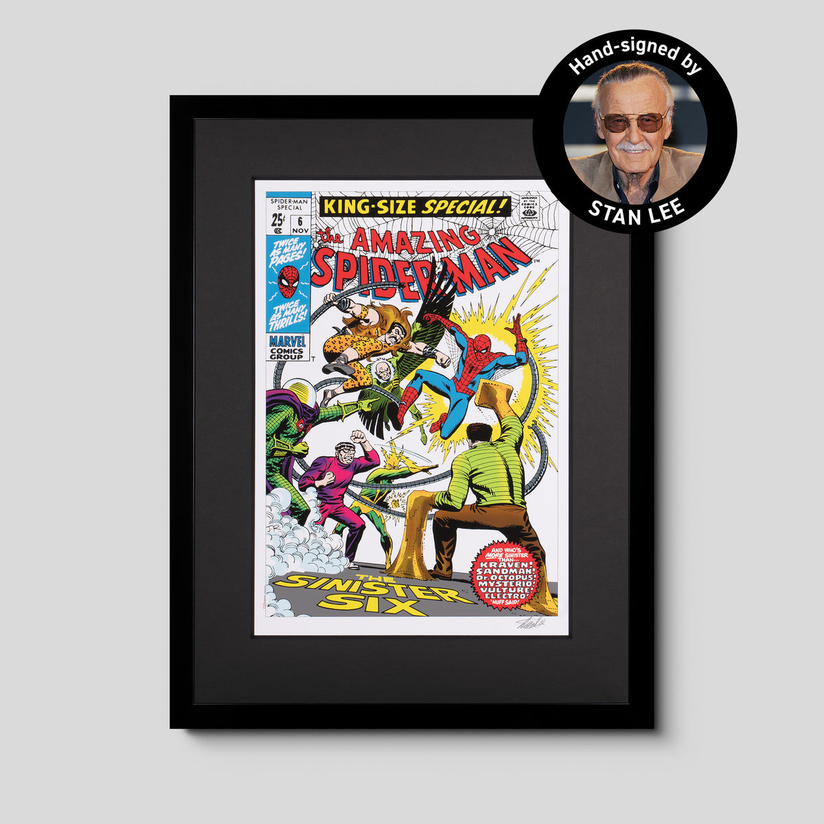 The Amazing Spider-Man #6 - King Size Special! | Giclée on paper | Hand-signed by Stan Lee