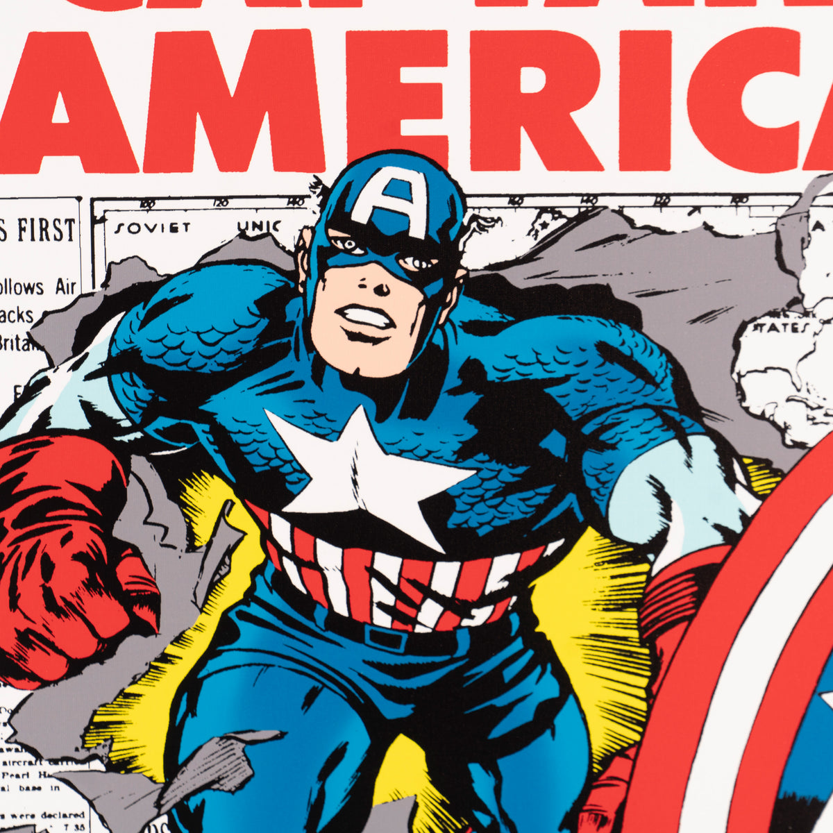 Captain America # 109 - The Origin of Captain America! | Boxed Canvas | Hand-signed by Stan Lee