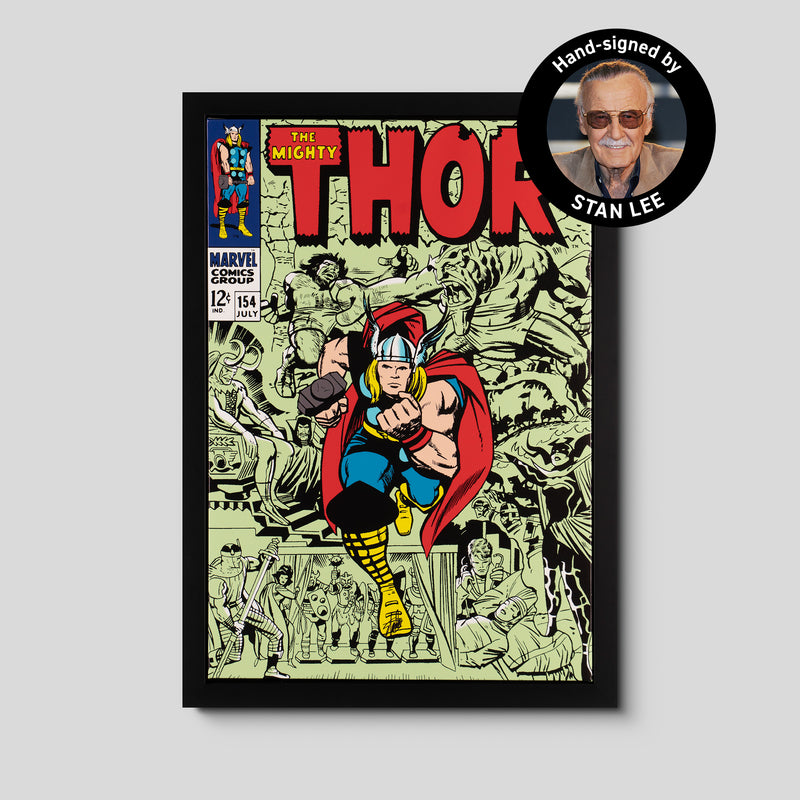 The Mighty Thor #154 | Boxed Canvas | Hand-signed by Stan Lee
