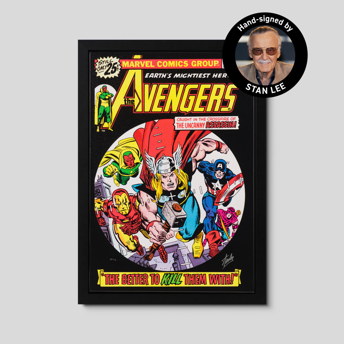 The Avengers #146 | Boxed Canvas Edition | Hand-signed by Stan Lee