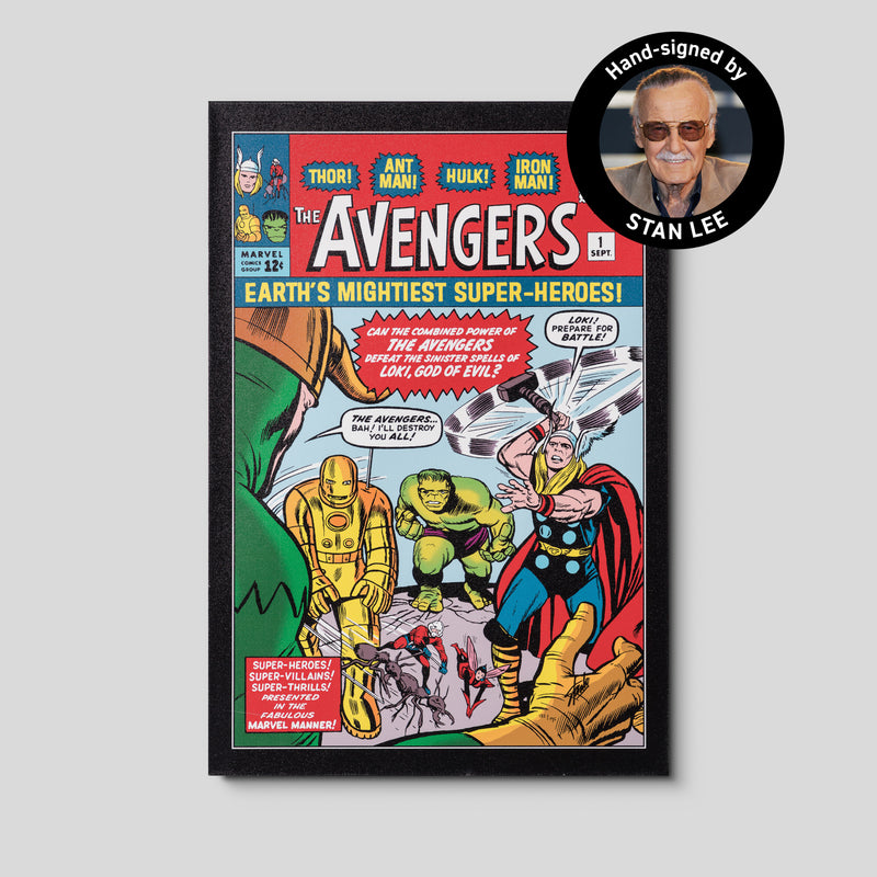 The Avengers #1 - Earth's Mightiest Superheroes! | Boxed Canvas Edition | Hand-signed by Stan Lee