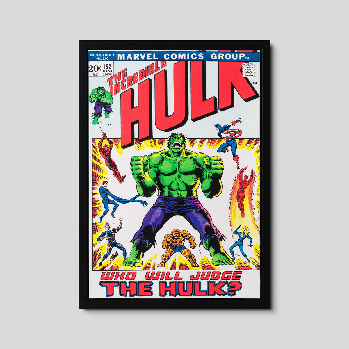 The Incredible Hulk #152 - Who Will Judge The Hulk? - Boxed Canvas Edition