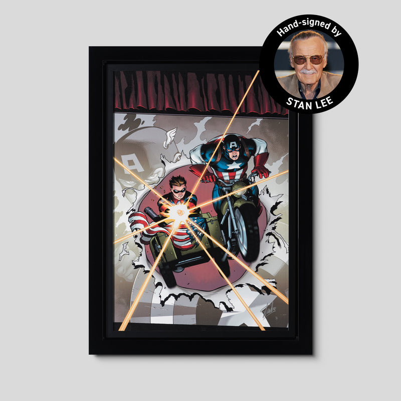 Captain America and Bucky #621 - I | Deluxe Edition | Hand-signed by Stan Lee