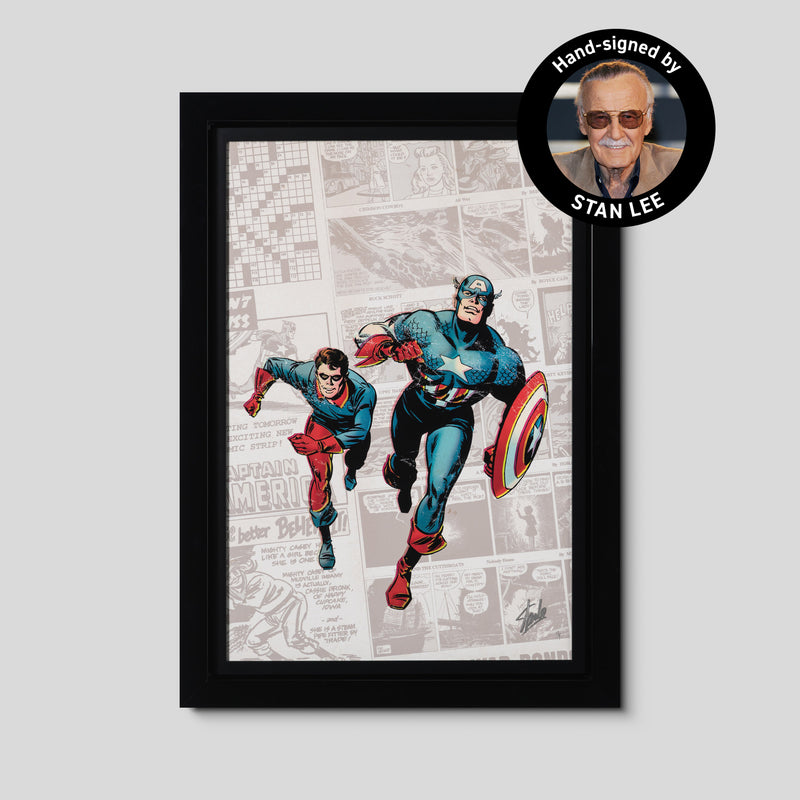 Captain America: The 1940 Newspaper Strip | Deluxe Edition | Hand-signed by Stan Lee