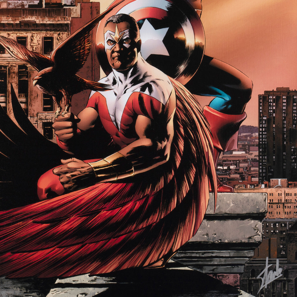 Captain America & The Falcon #5 | Deluxe Edition | Hand-signed by Stan Lee