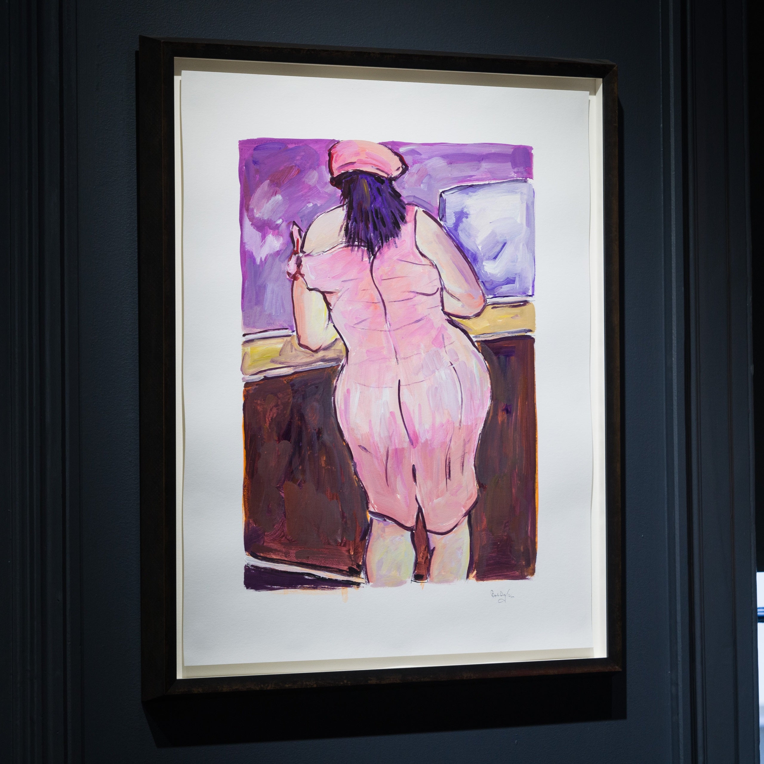 Woman In Red Lion Pub (2018)