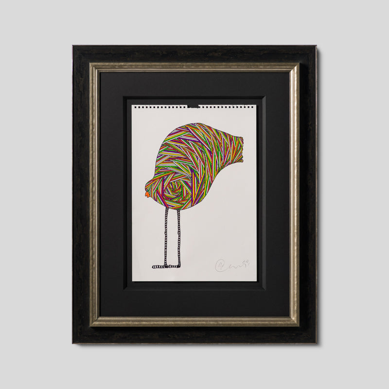 BCN ORI POR 36429 Wading Bird Black Stripey Legs 1