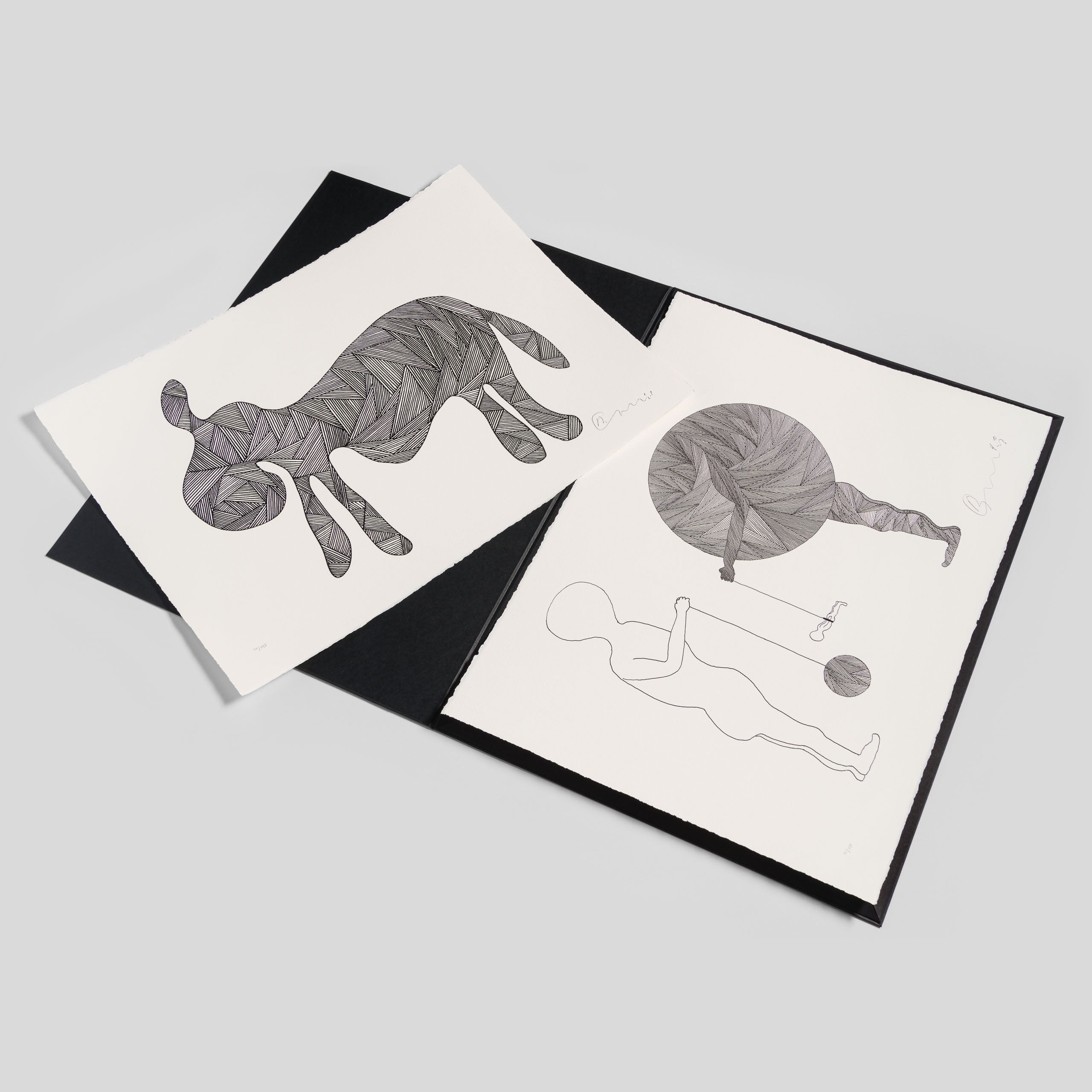 BCN SLE POR 31508 Born on a Rainy Day 2023 Unframed set of Four 2