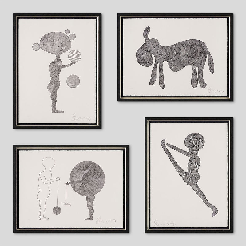 BCN SLE POR 31508F Born on a Rainy Day 2023 Framed set of Four