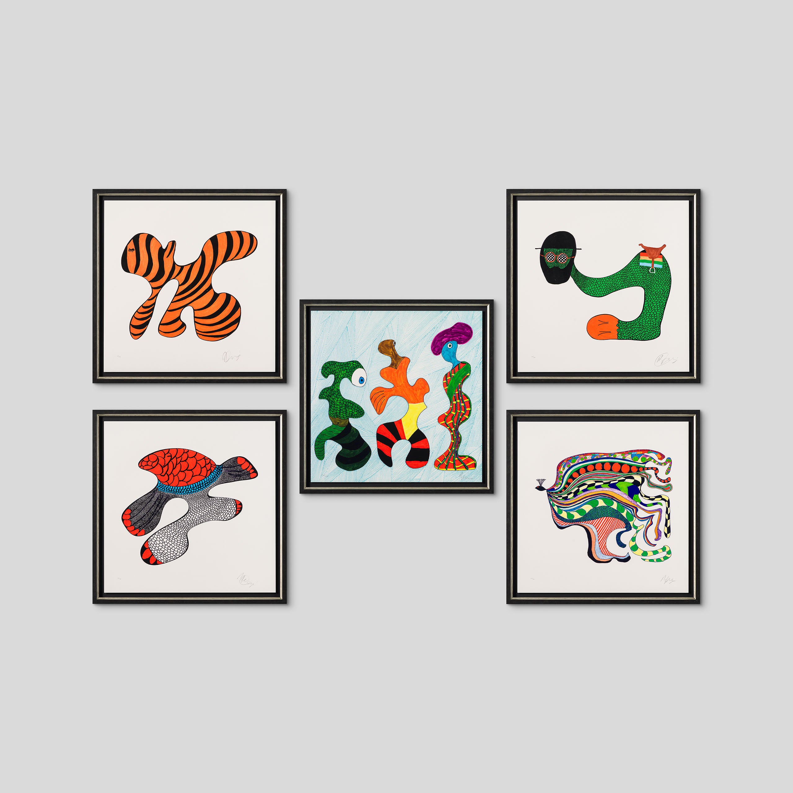 BCN Unframed set of five LARGE edition