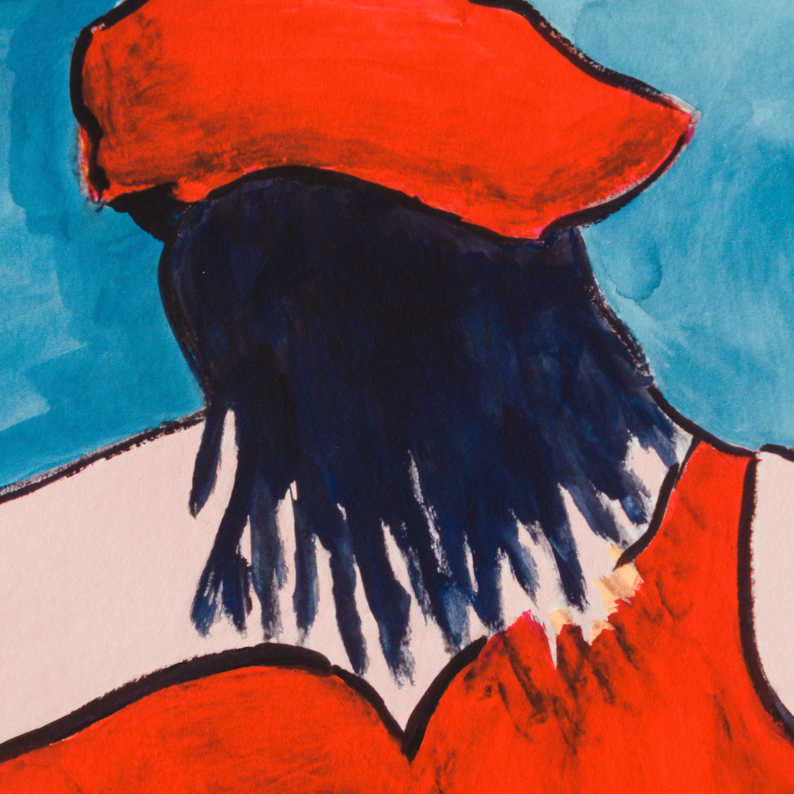 Woman In Red Lion Pub (2016)