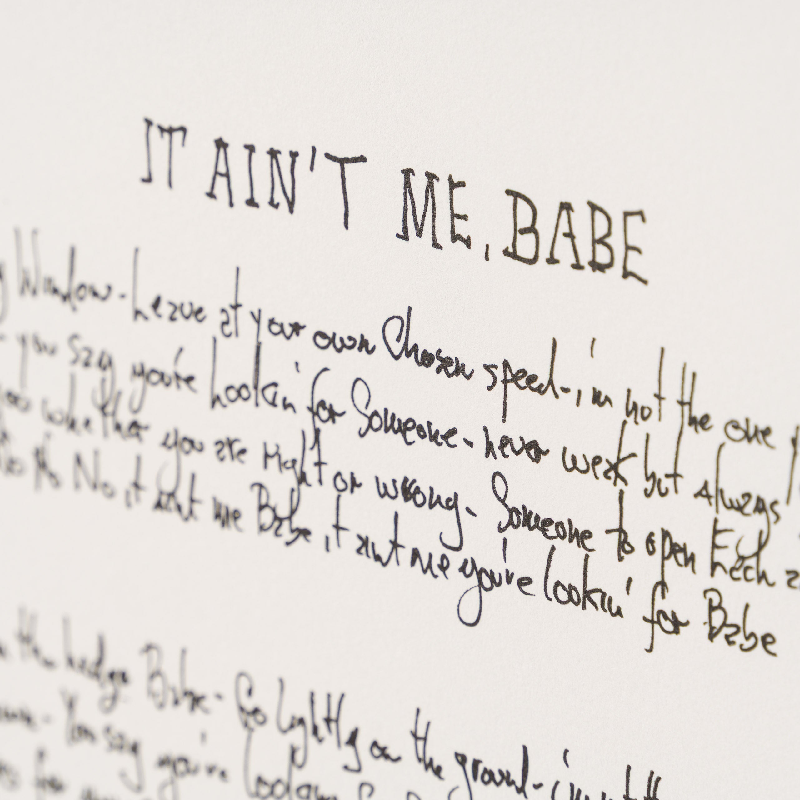 Mondo Scripto (2020) - It Ain't Me Babe