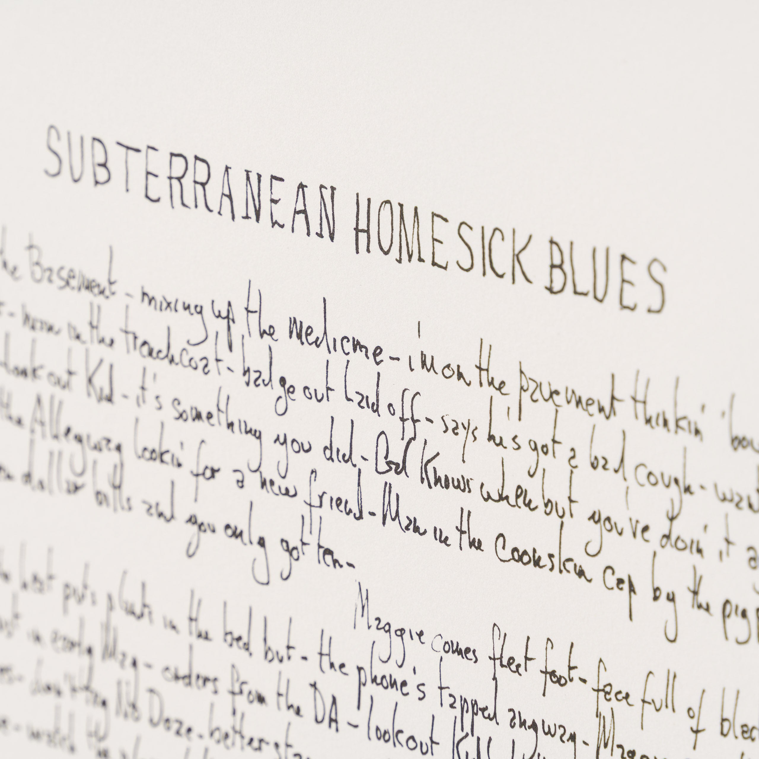 Mondo Scripto (2020) - Subterranean Homesick Blues