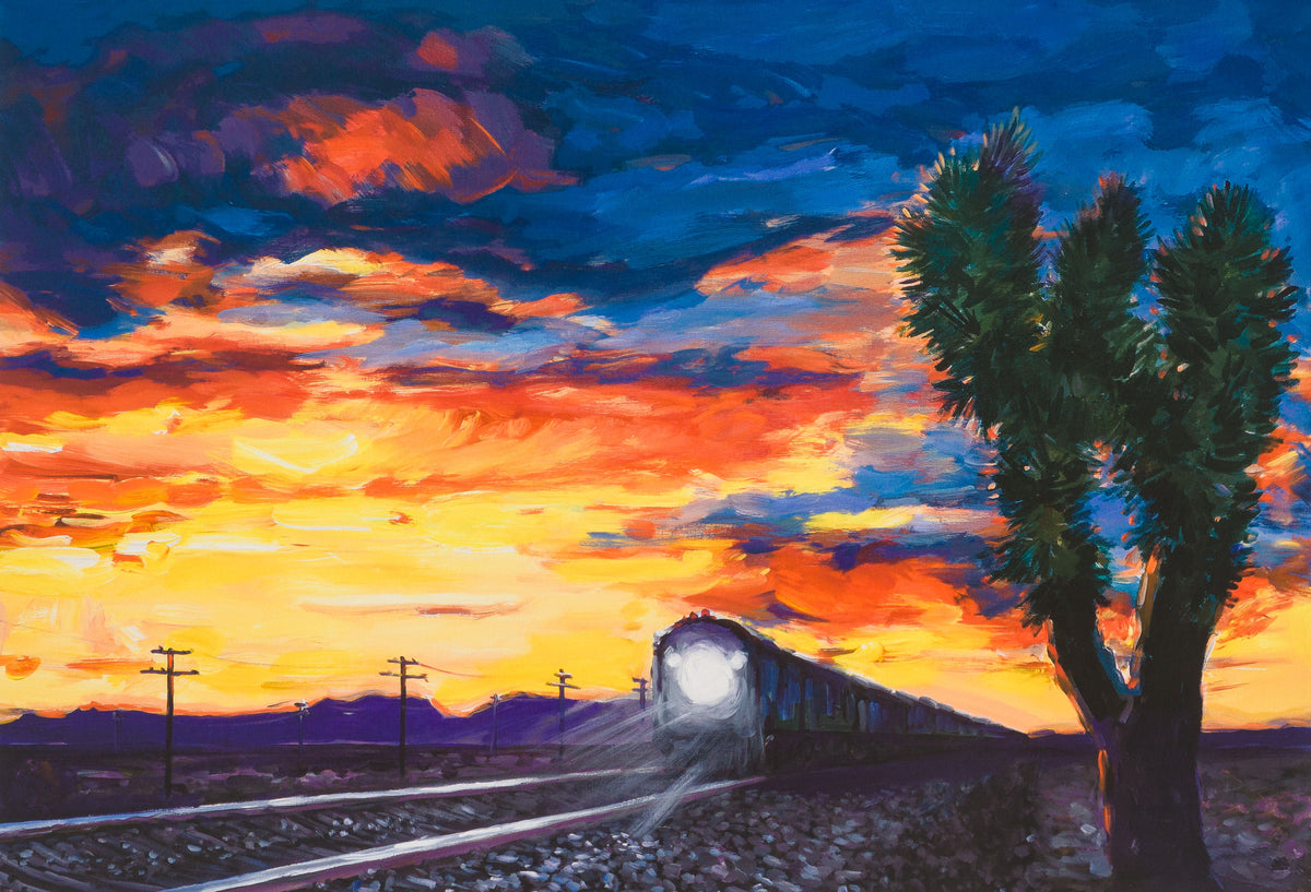 Train At Sunset