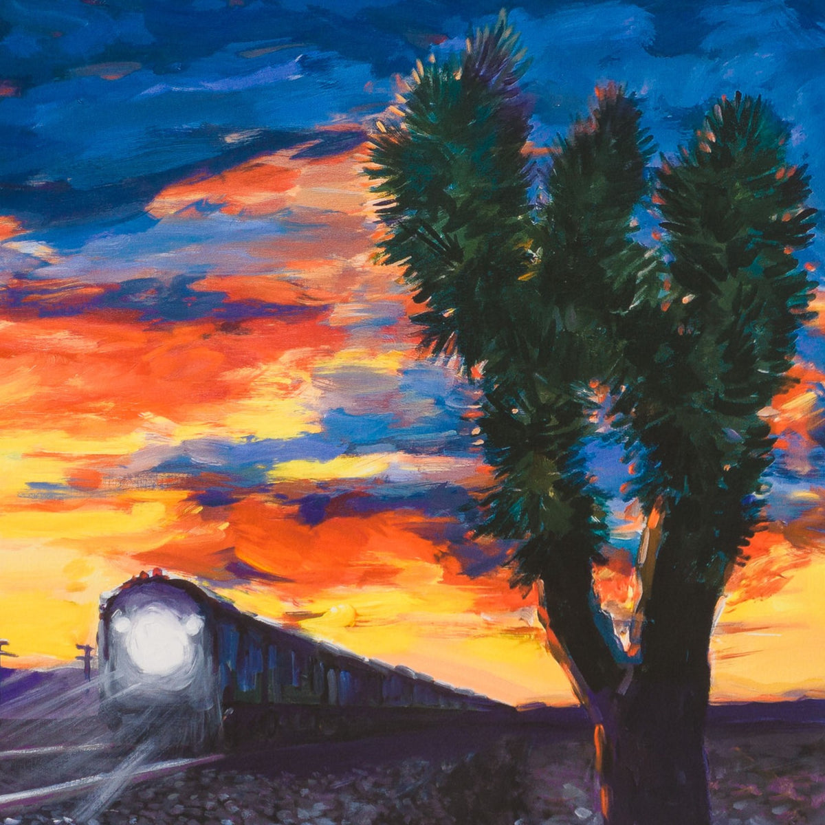 BDY SLE POR 31902 Train at Sunset 31