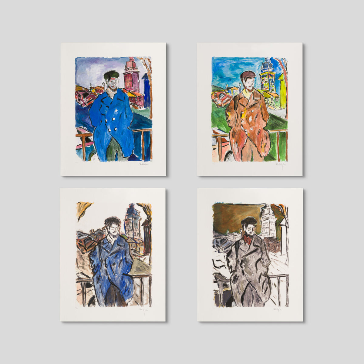 Man On A Bridge 2008 | Portfolio Set of Four