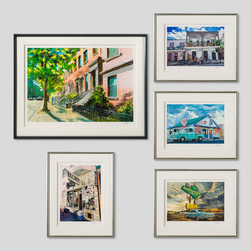 BDY Unframed set of 5 (with Brooklyn Heights)