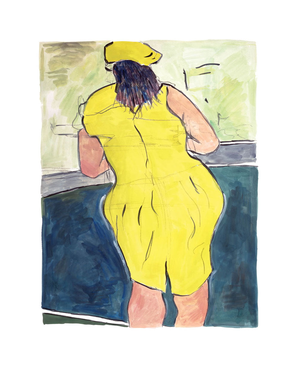 Woman in Red Lion Pub (2011)