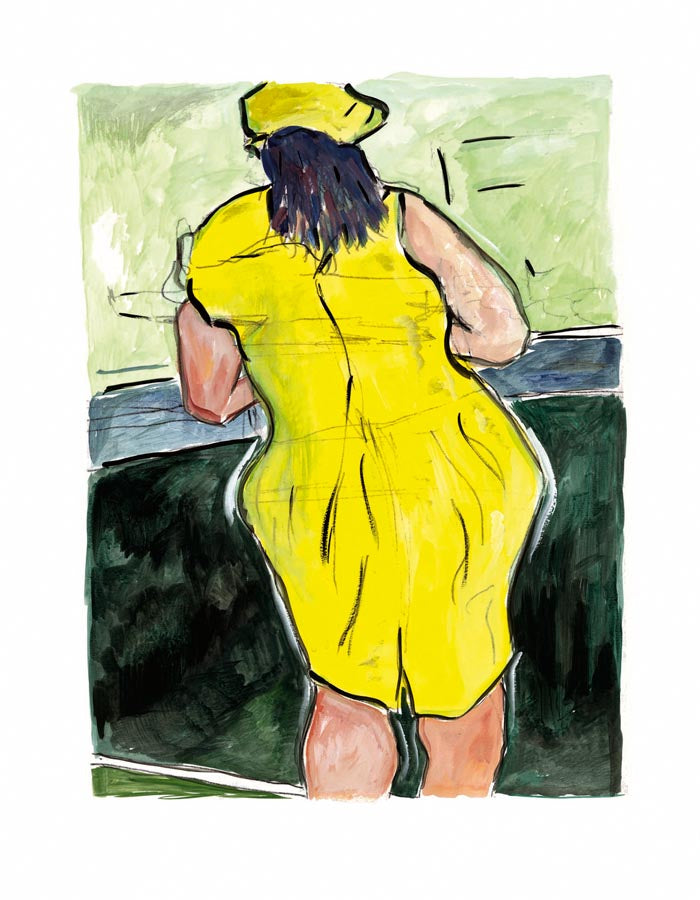 BDY Woman In Red Lion Pub 44 02 R