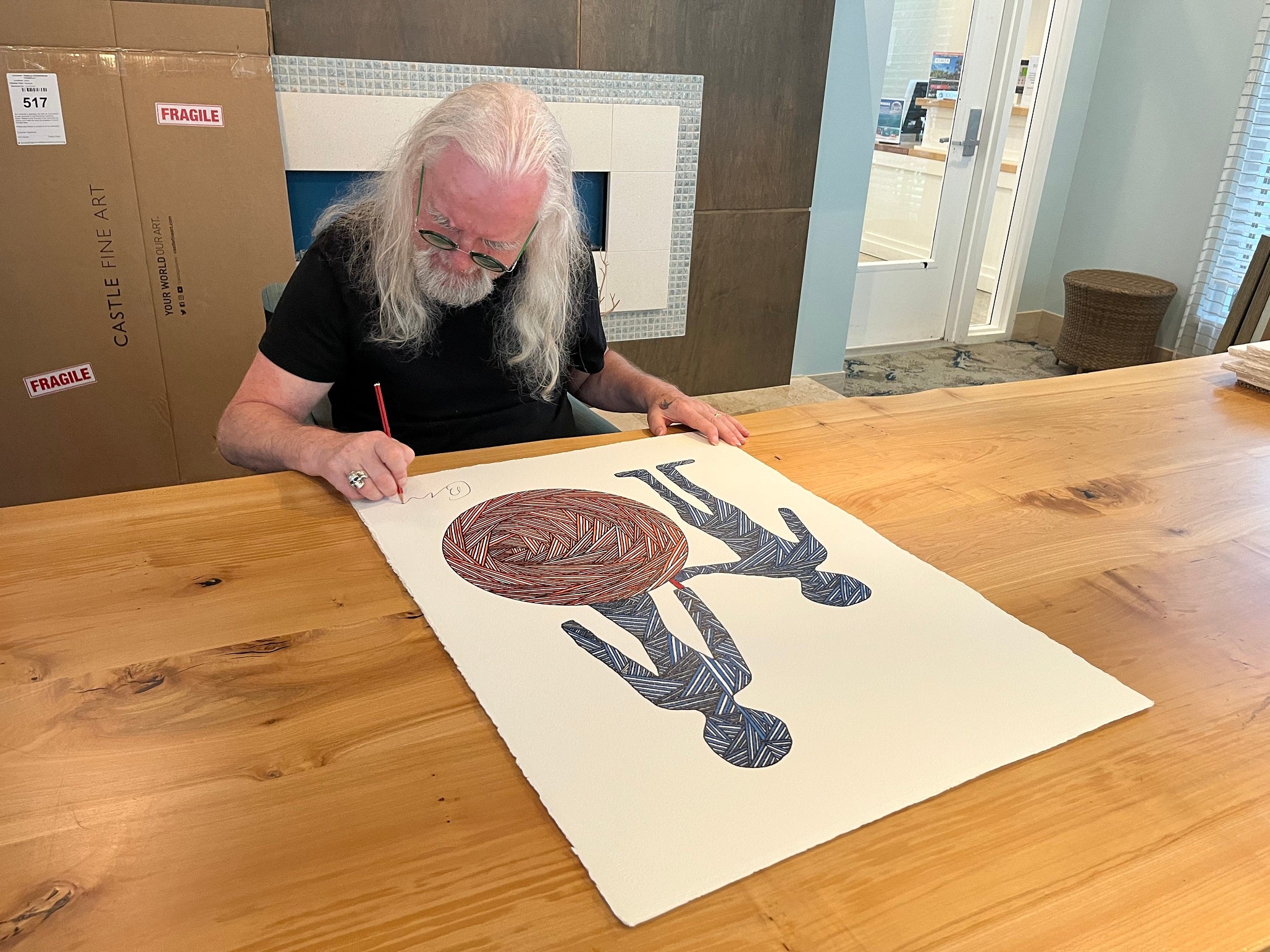 Billy Connolly Signing Artwork by Castle Fine Art (4)