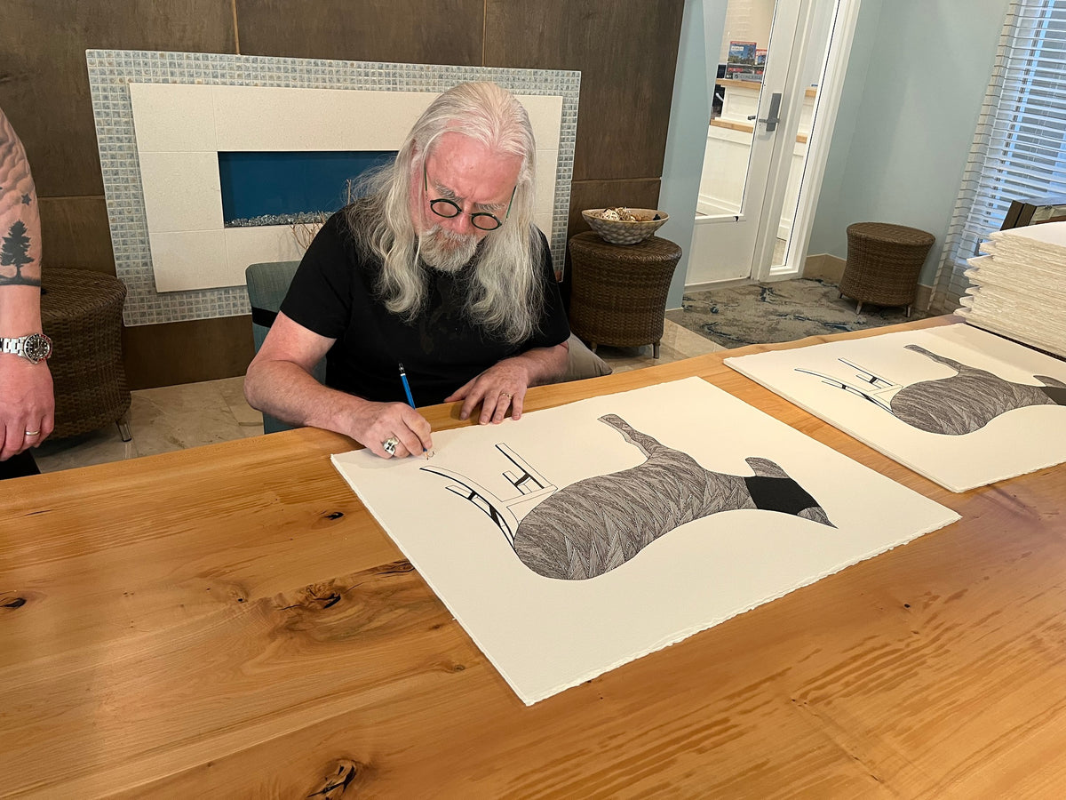 Billy Connolly Signing Artwork by Castle Fine Art (5)