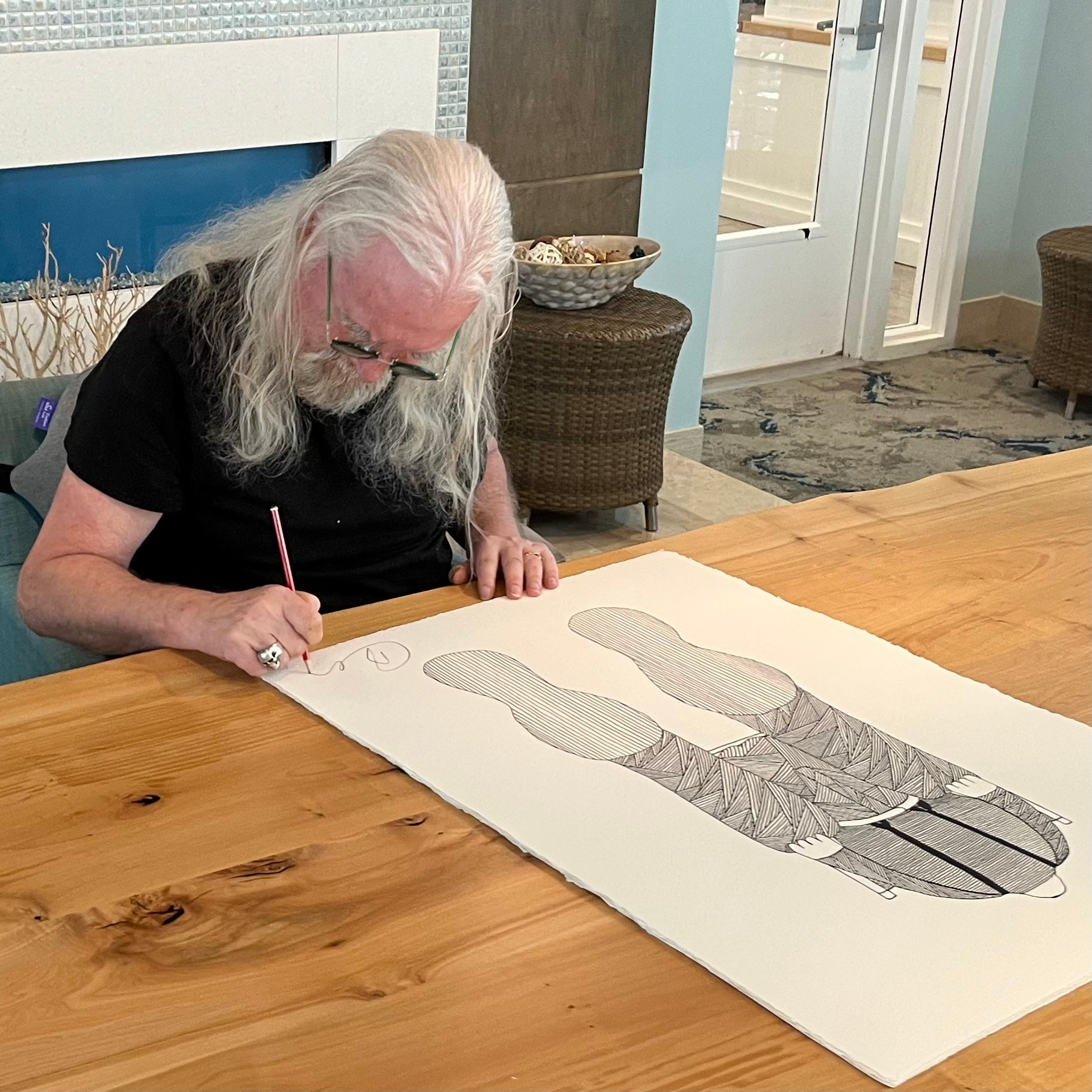 Billy Connolly Signing Artwork by Castle Fine Art (6)