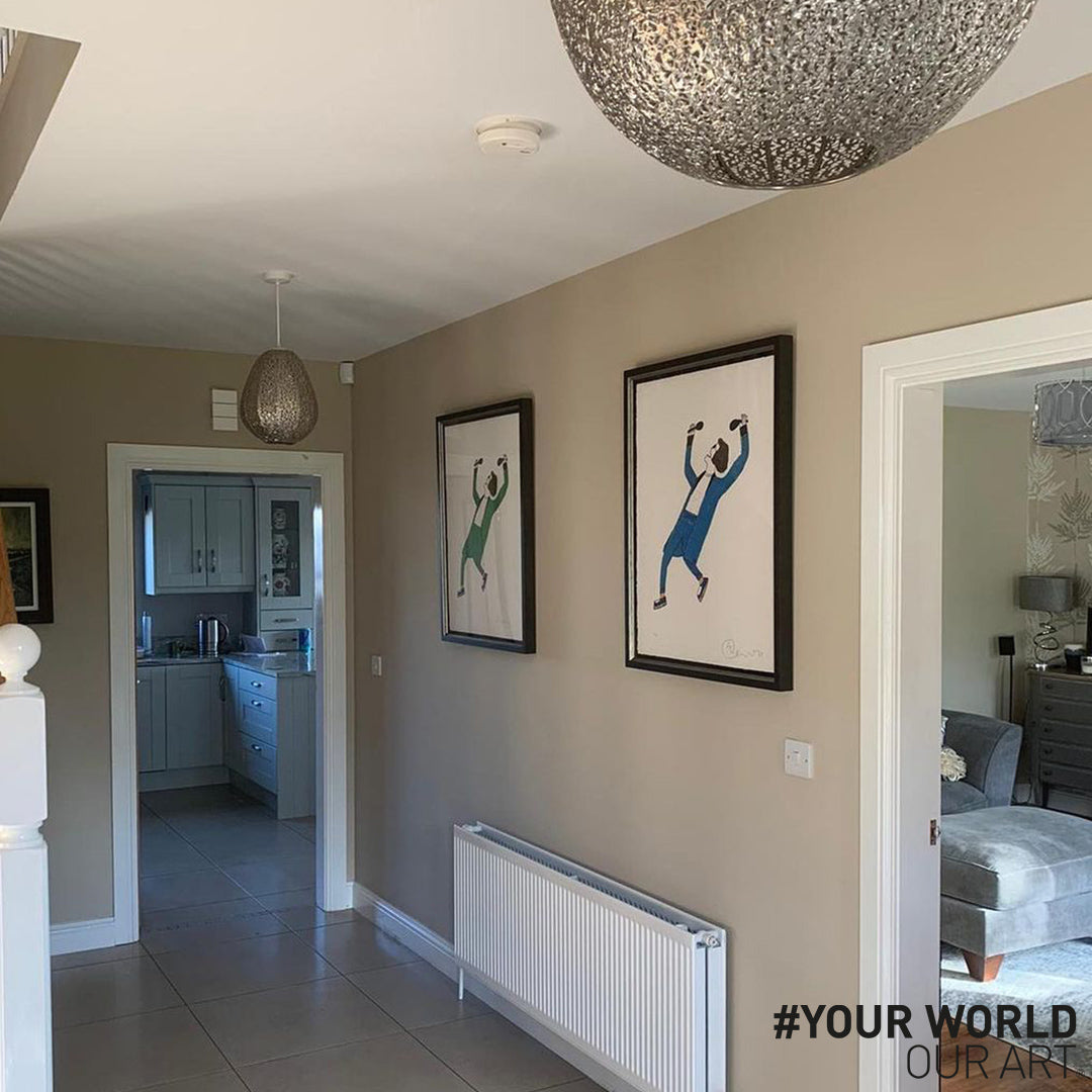 Billy Connolly, Windswept and Interesting, Blue & Green, YourWorldOurArt entry