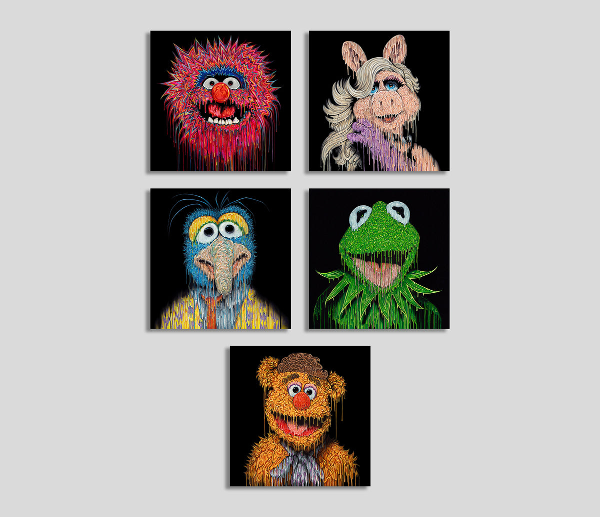 BOX MUPPETS SET OF 5