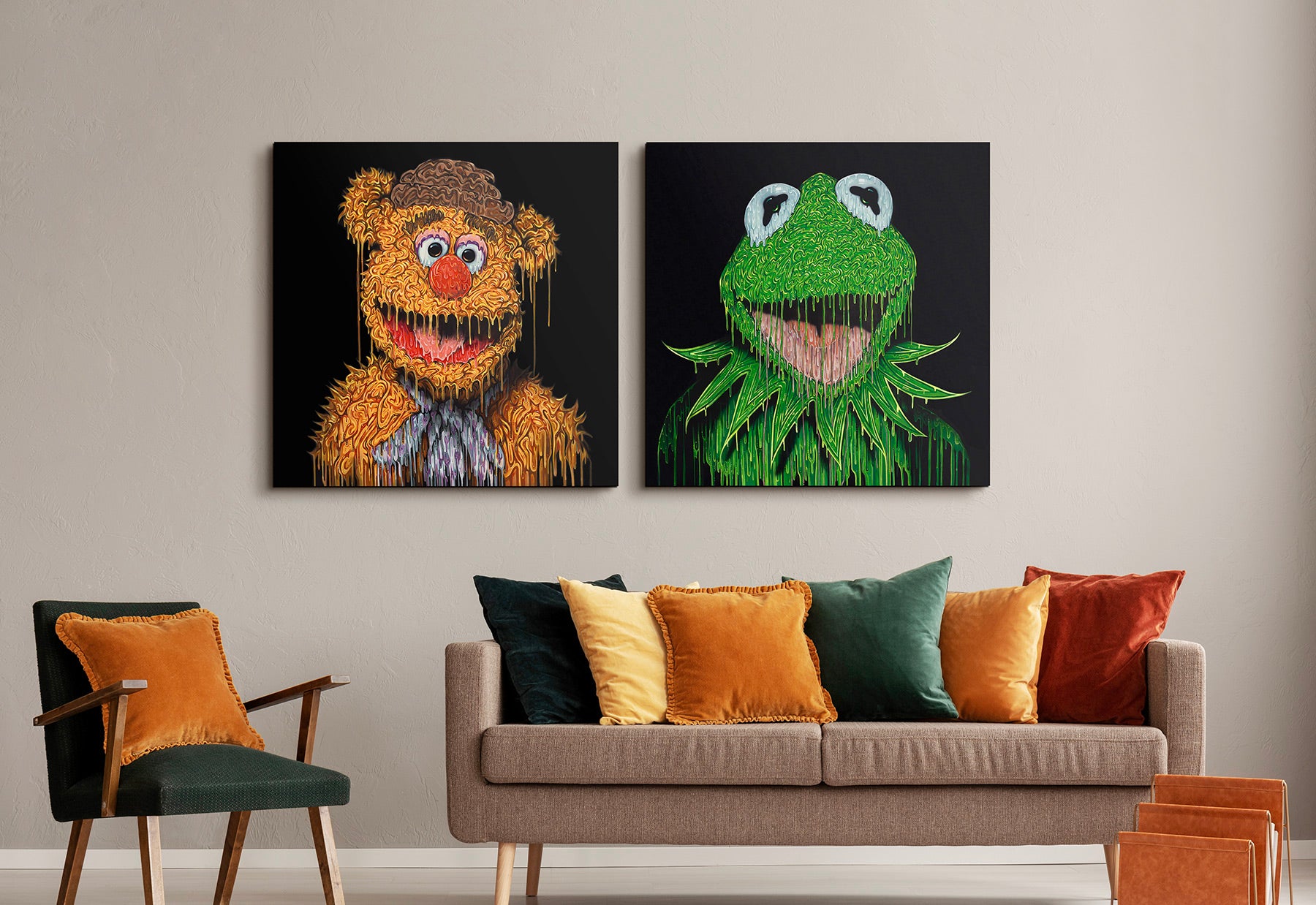 BOX Room set (left) Punchline, £895 00 (right) Once Upon A Time In Hollywood, £895 00