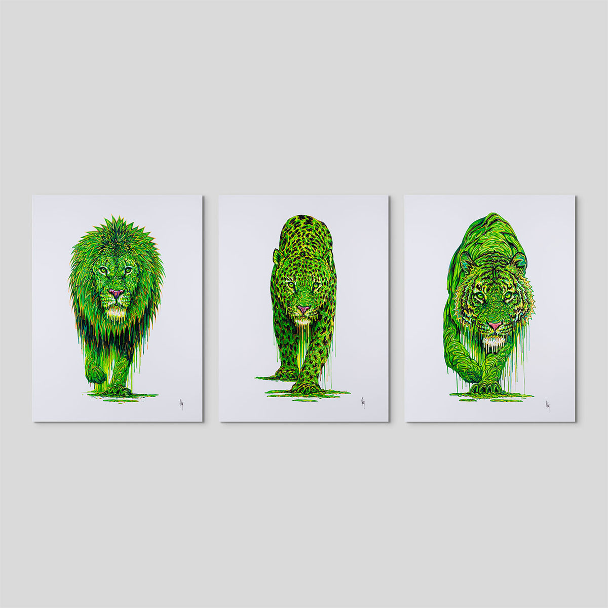 BOX Set of Three LARGE LINED