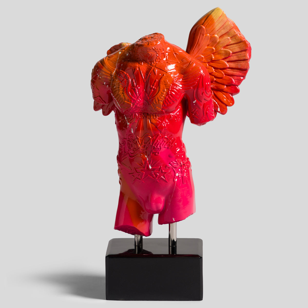 DLN Fallen Angel (Mini red and orange graffiti) 1