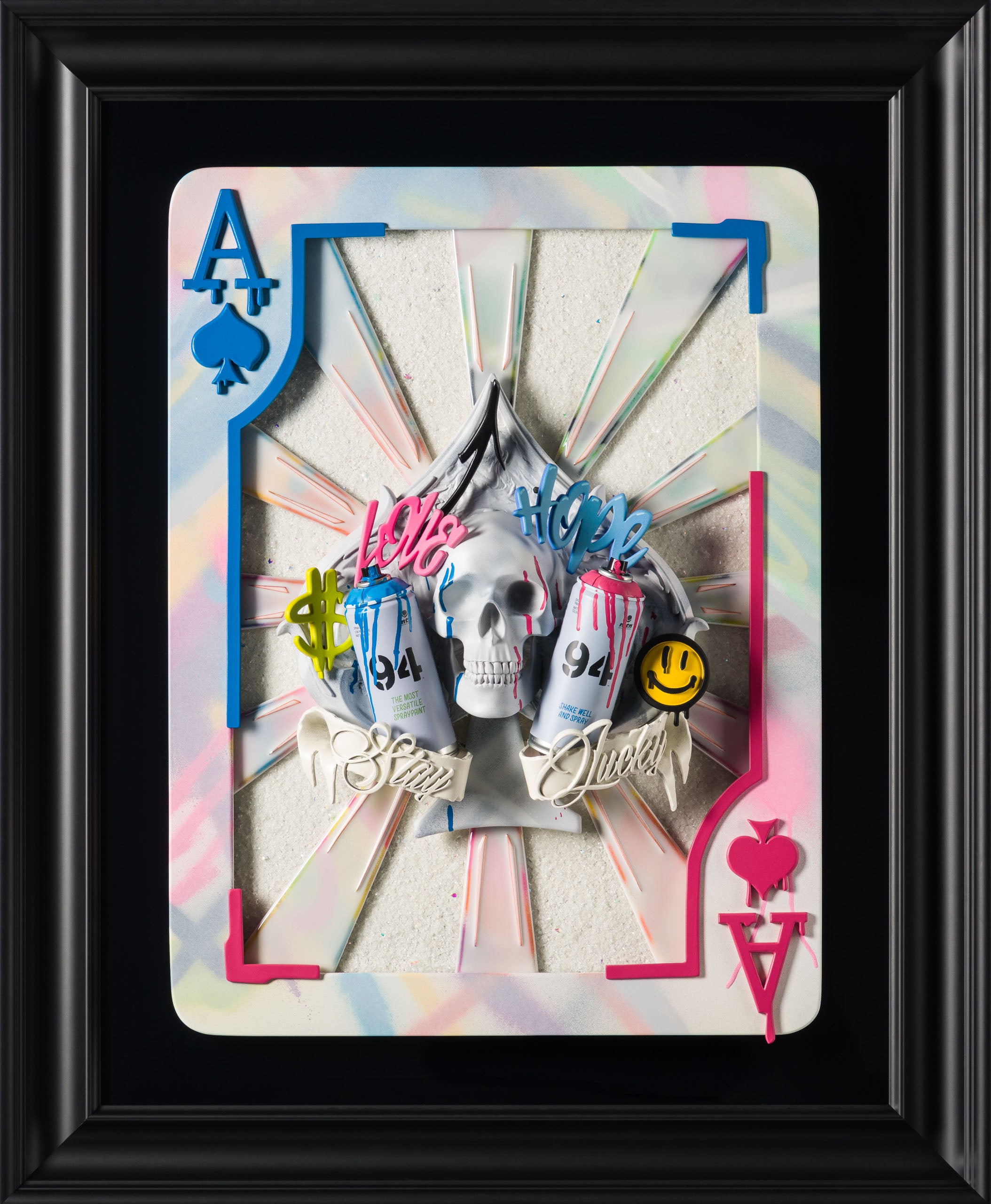 DLN ORI POR 30585 30 Stay Lucky (Spray Cans White)