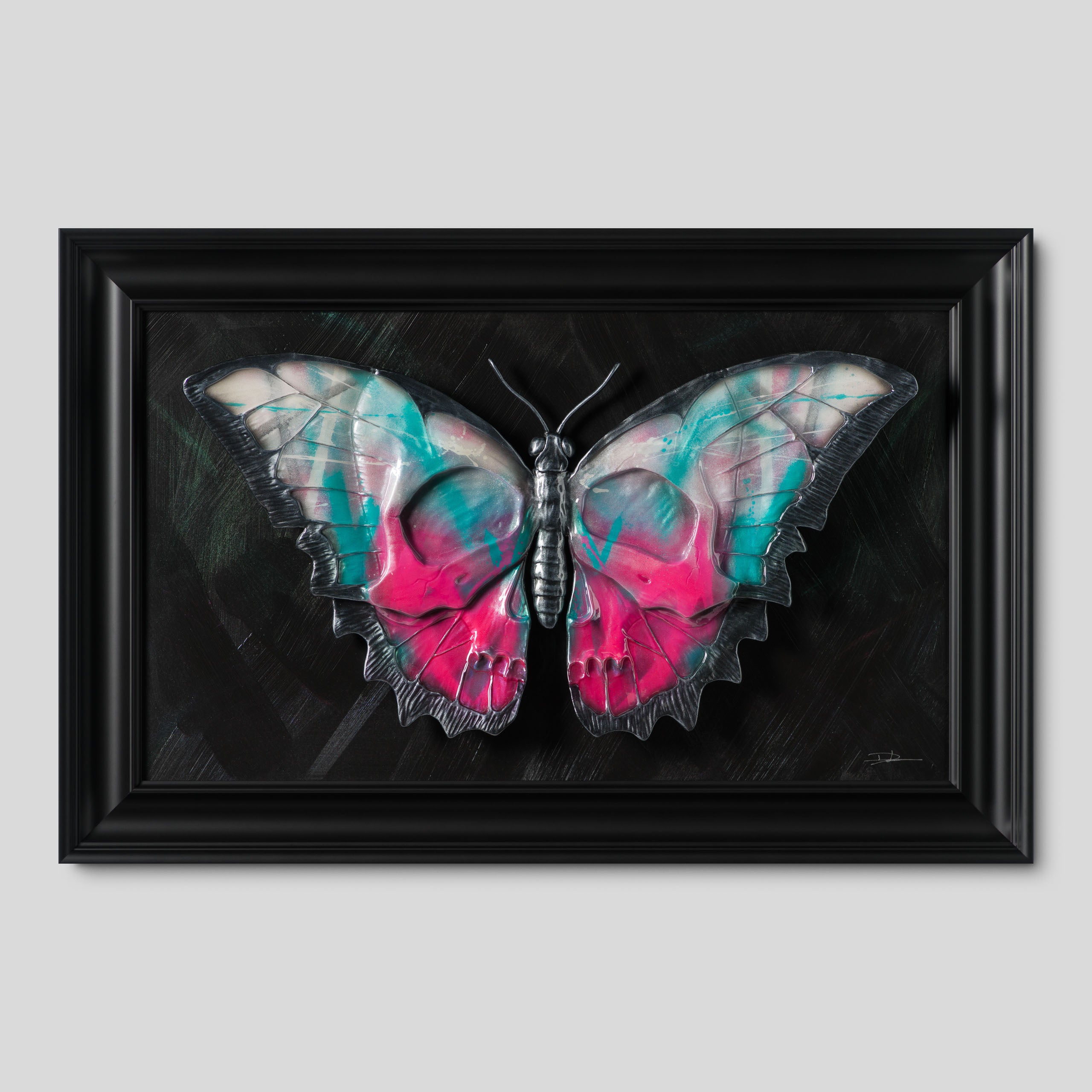 DLN ORI POR 31955 Skullfly (Pink And Teal Graffiti) 1