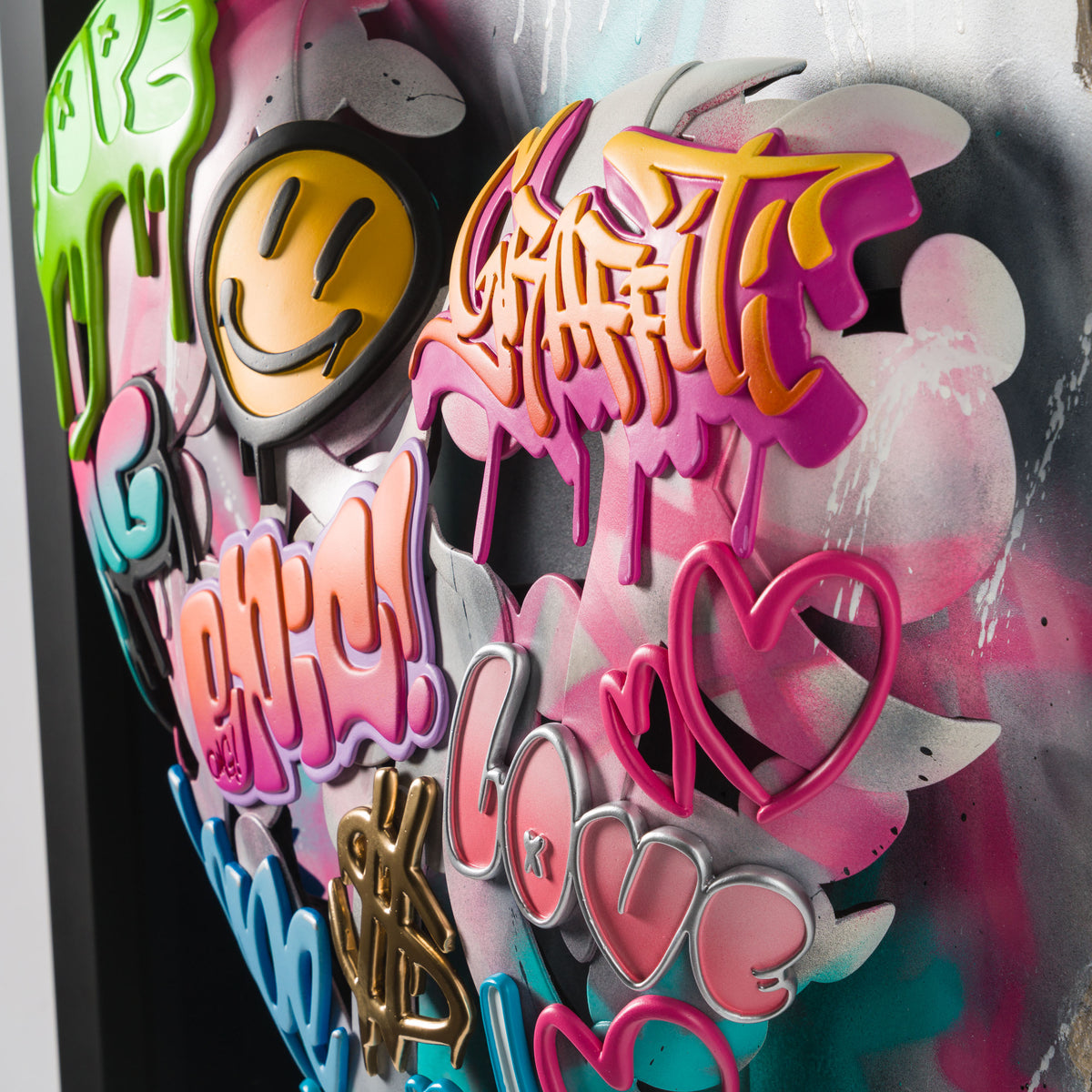 DLN ORI POR 33257 Urban Relic Heart (Pink & Teal) 3