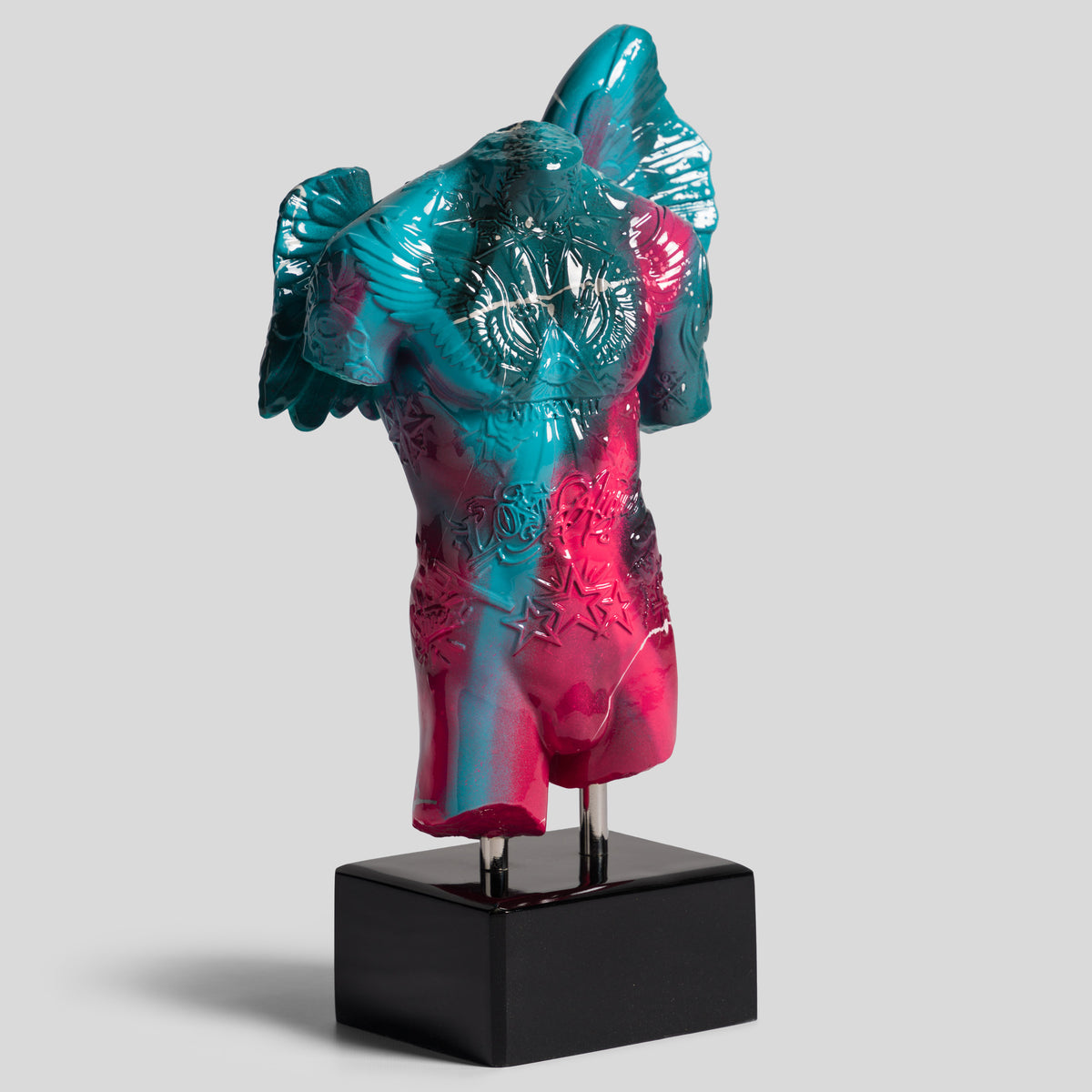 DLN ORI POR 34415 Fallen Angel (Mini Teal And Pink Graffiti) 2